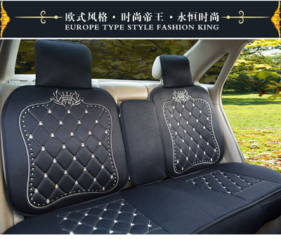 新款汽車坐墊推薦 高檔冰麻四季墊，歐式風(fēng)格通用各大車型